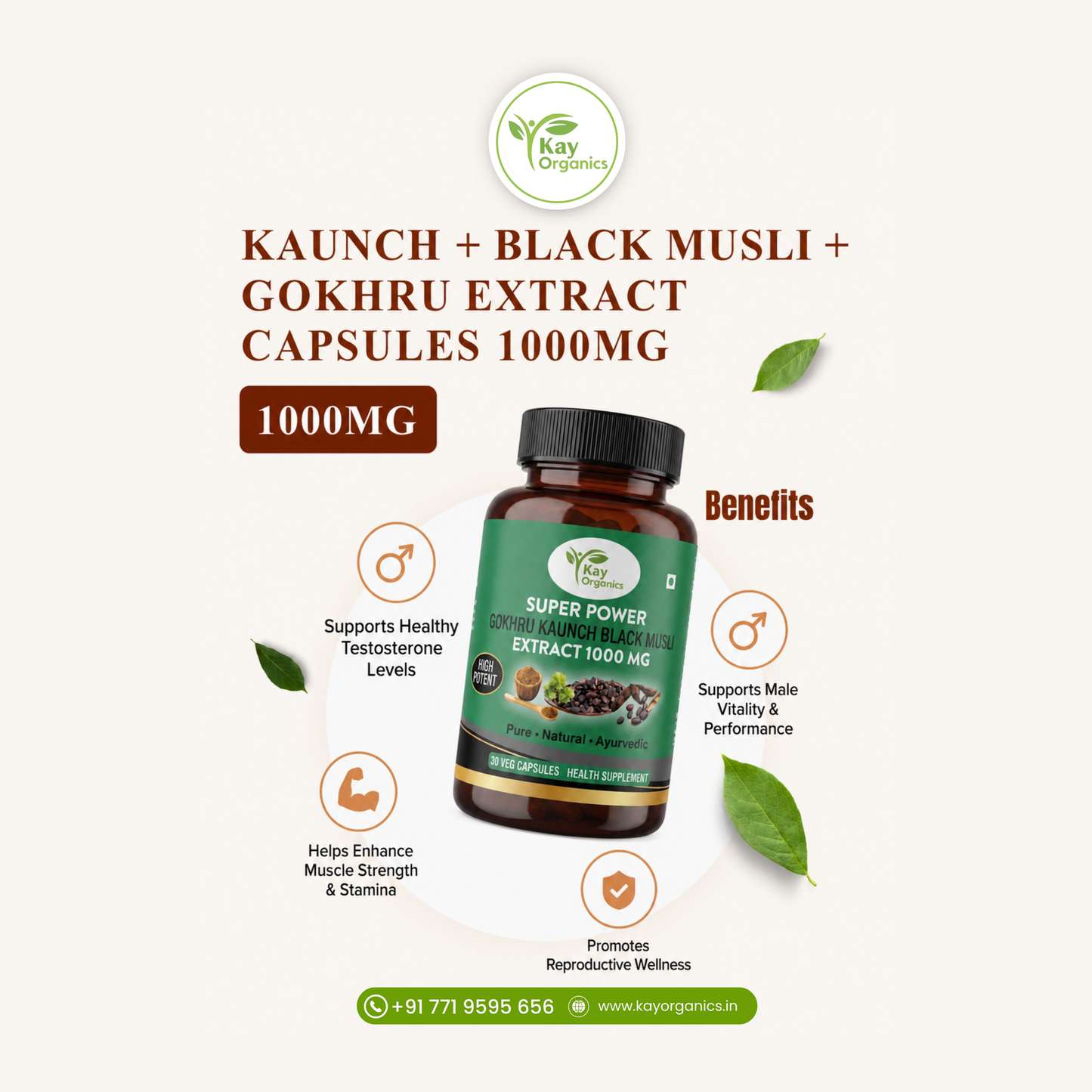 KAUNCH BLACK MUSLI GOKHRU EXTRACT CAPSULE