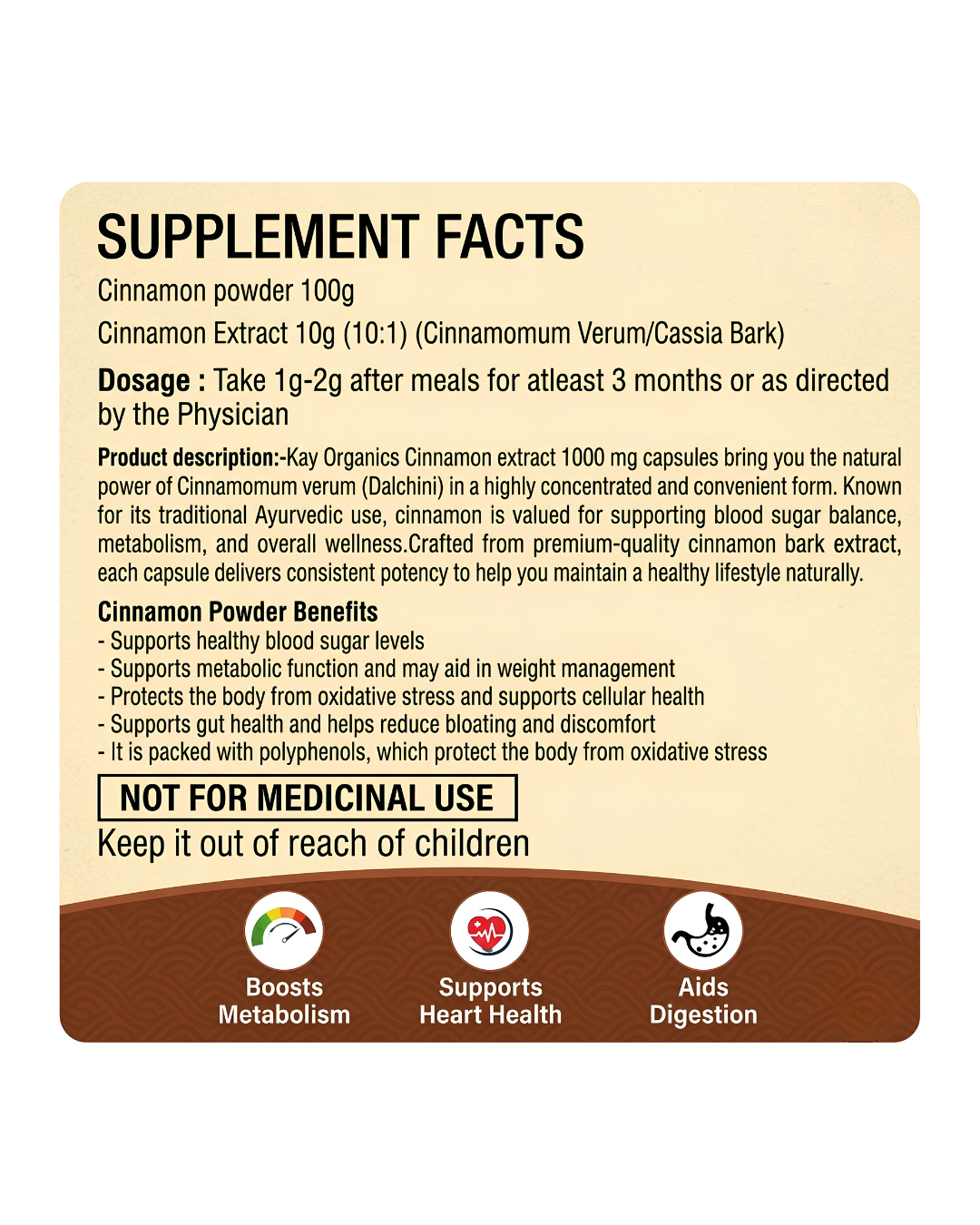 CINNAMON POWDER WITH EXTRACT