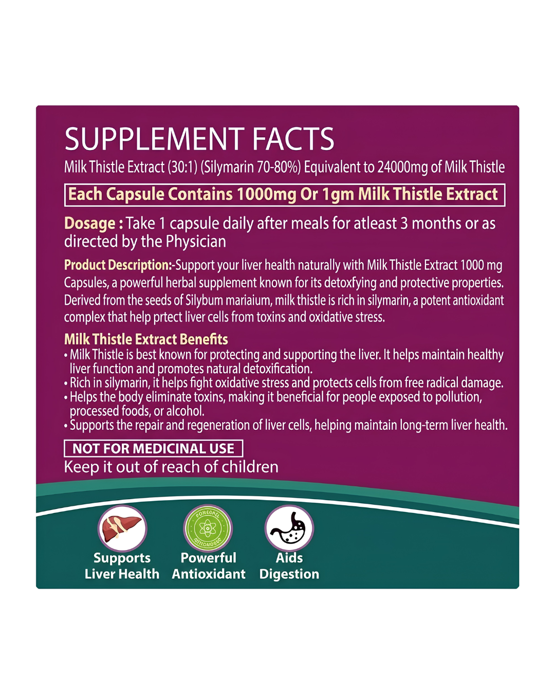 MILK THISTLE EXTRACT CAPSULE