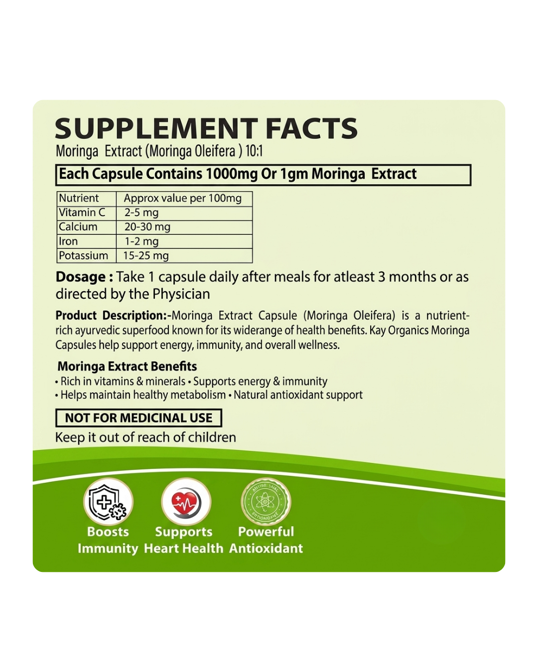 MORINGA EXTRACT CAPSULE