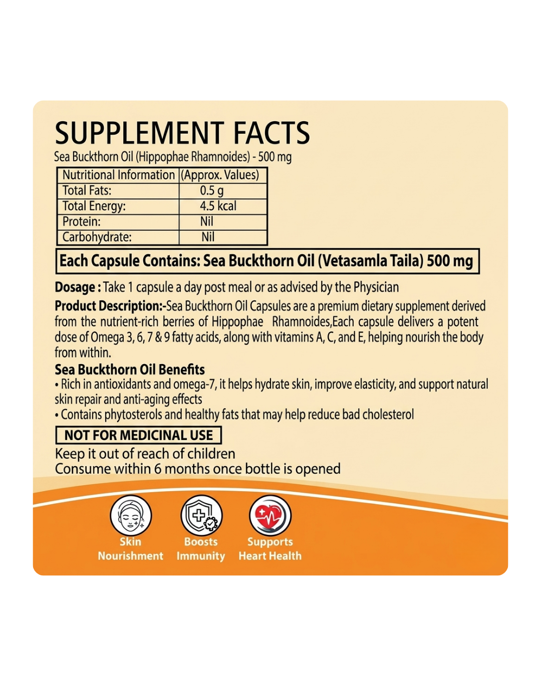 SEA BUCKTHORN OIL CAPSULE